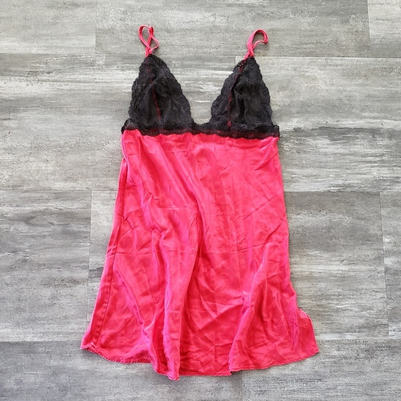 Victoria's Secret Other - Red Black Babydoll VS Lingerie Nightie